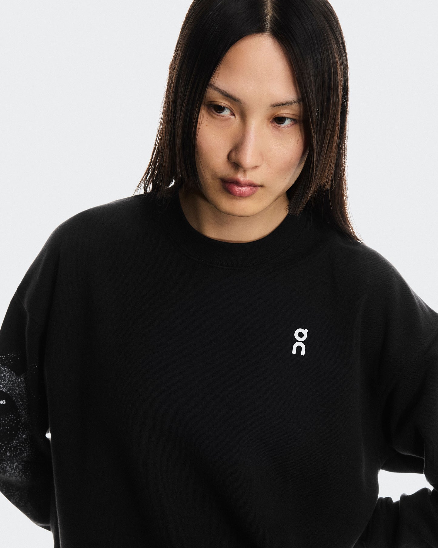 Women's Club Crew Graphic Black | Olive - US 0599