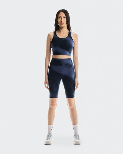 Women's Studio Open Back Crop Acai | Navy - US 2485