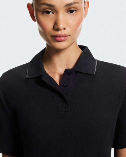 Women's Courtside Polo Black | Eclipse - US 7766