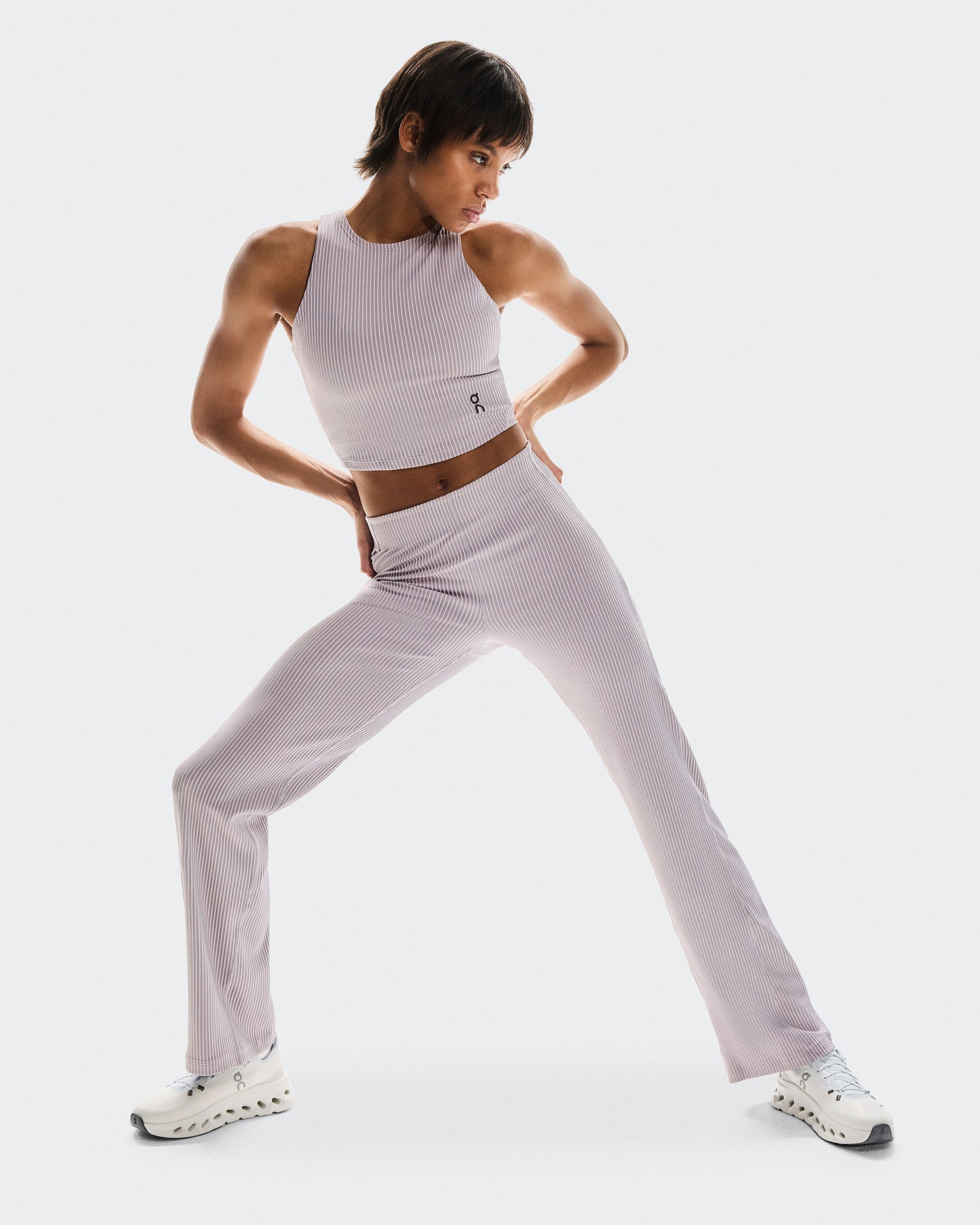 Women's All-Day Ribbed Pants Orchid | Lilac - US 6021