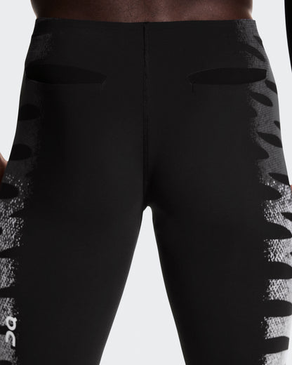 Men's Zero Half Tights Iron | White - US 6990