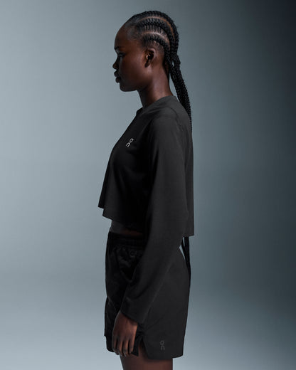 Women's Active Long-T Crop Black - US 6365