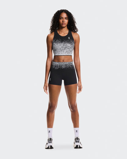 Women's Zero Crop White | Black - US 5875