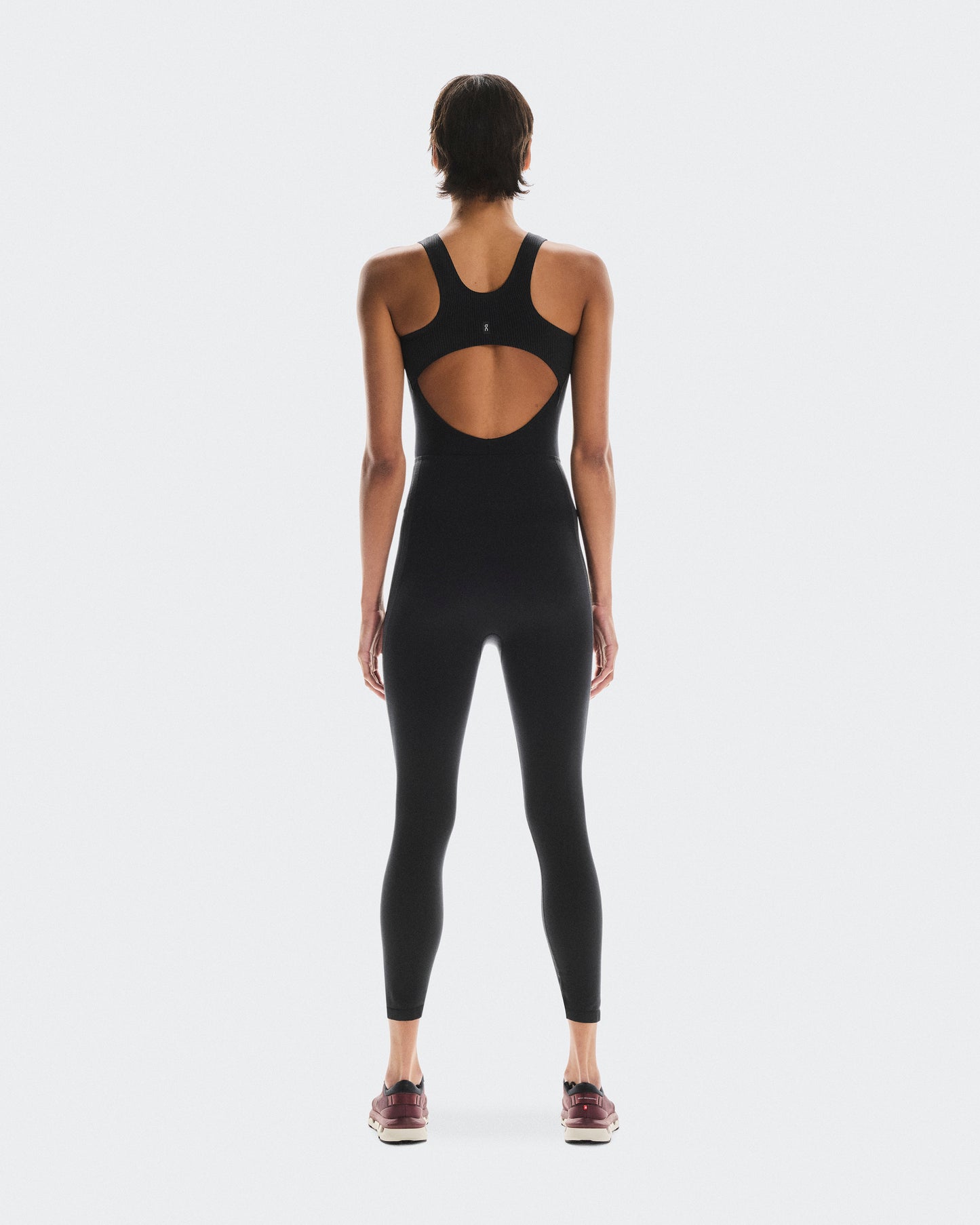 Women's Studio Knit Bodysuit 7/8 Black | Eclipse - US 6863