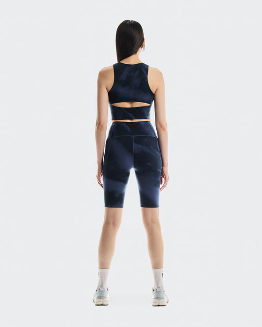 Women's Studio Open Back Crop Acai | Navy - US 2485