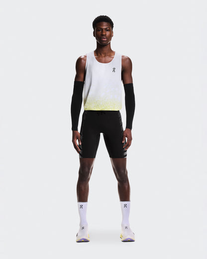 Men's Zero Half Tights Iron | White - US 6990