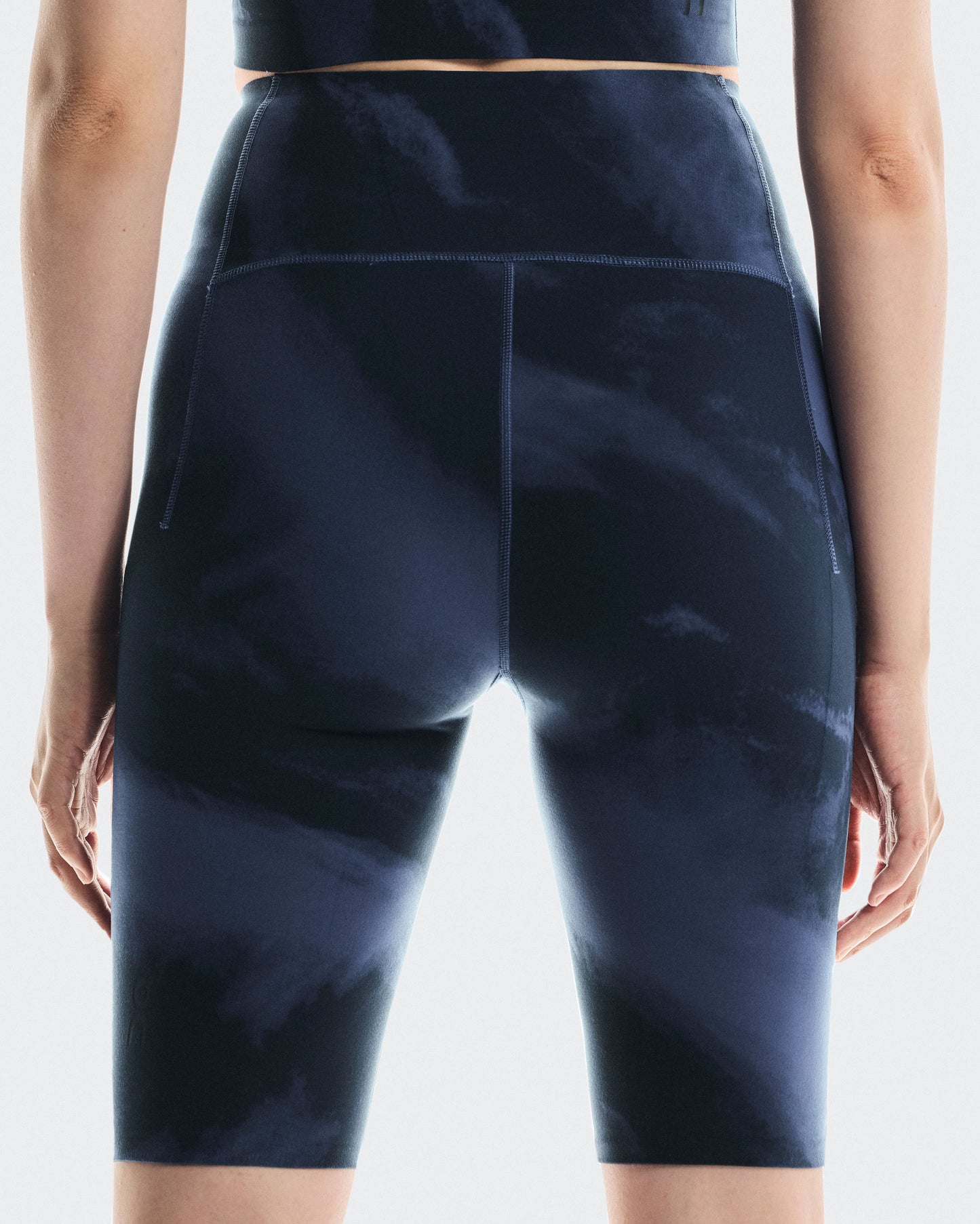 Women's Studio Tights Short Acai | Navy - US 9463