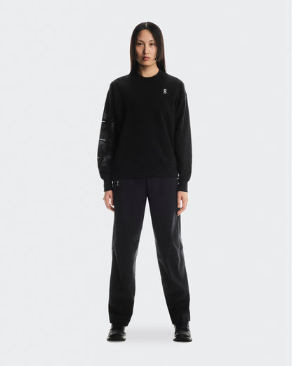 Women's Club Crew Graphic Black | Olive - US 0599