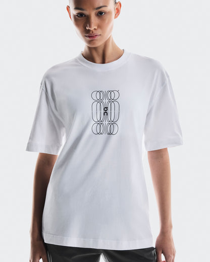 Women's Club-T Graphic White | Black - US 4738