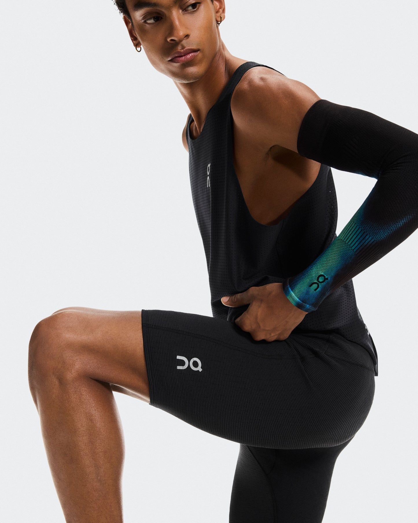 Men's Pace Tights Short Black | Black - US 7976